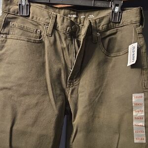 Old Navy Men's Slim Fit Olive Jeans